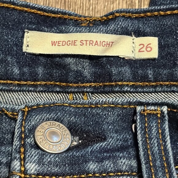 Levi's  WEDGIE STRAIGHT jeans-size 26 - Picture 9 of 12